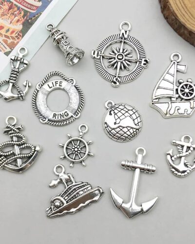 Stainless Steel Nautical Anchor Charms for Jewelry Making
