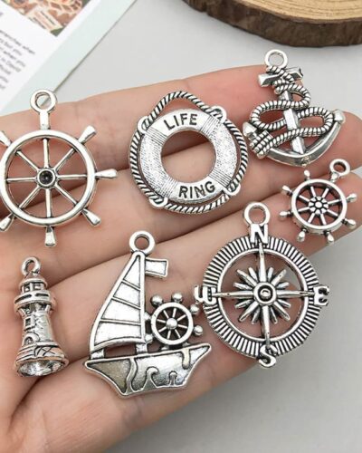 Stainless Steel Nautical Anchor Charms for Jewelry Making