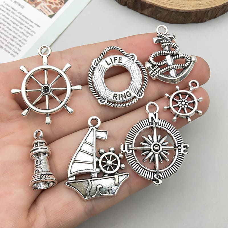 Stainless Steel Nautical Anchor Charms for Jewelry Making