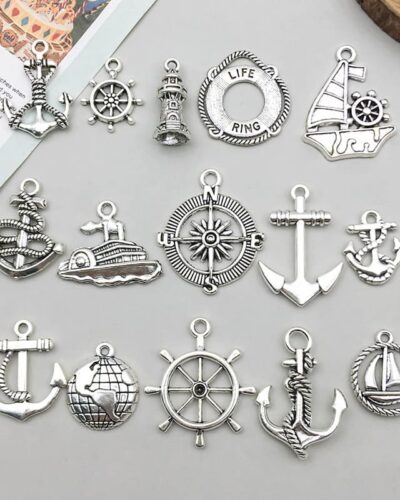 Stainless Steel Nautical Anchor Charms for Jewelry Making