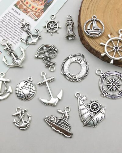 Stainless Steel Nautical Anchor Charms for Jewelry Making
