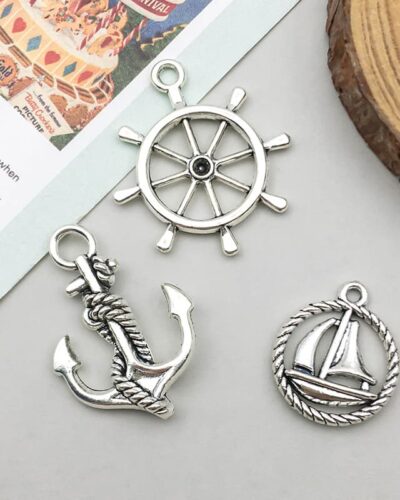 Stainless Steel Nautical Anchor Charms for Jewelry Making