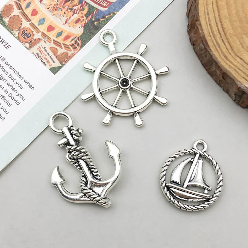 Stainless Steel Nautical Anchor Charms for Jewelry Making