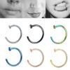 Stainless Steel Nose Rings with Multicolor Wholesale