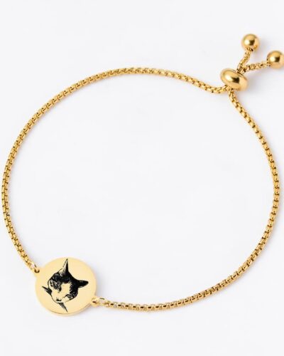Pet Photo Personalized Bracelets for Couples Adjustable