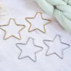 Statement Pentagram Gold Plated Stainless Steel Star Earrings