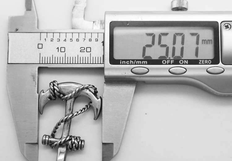 Statement Stainless Steel Anchor Pendant Necklace for Men 8