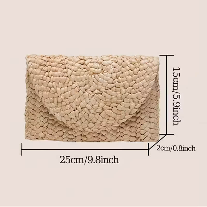 Woven Straw Clutch Bag Beach Wallet Handbags In Bulk - Image 6