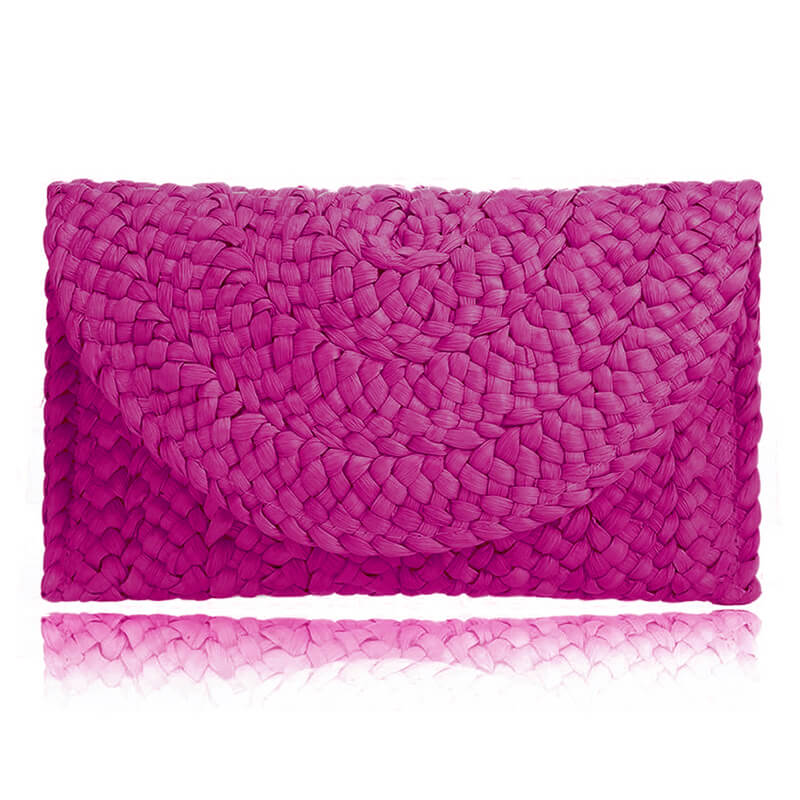 Woven Straw Clutch Bag Beach Wallet Handbags In Bulk - Image 12