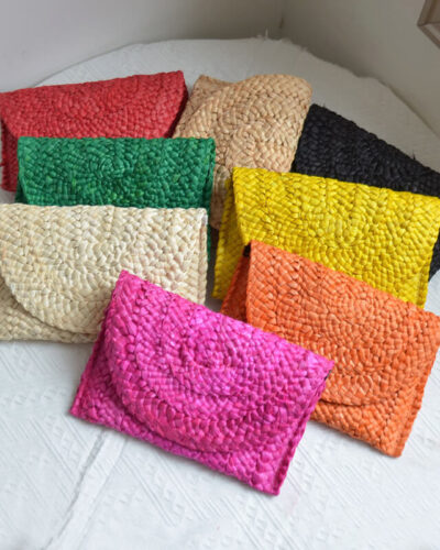 Alternative view of Woven Straw Clutch Bag Beach Wallet Handbags In Bulk