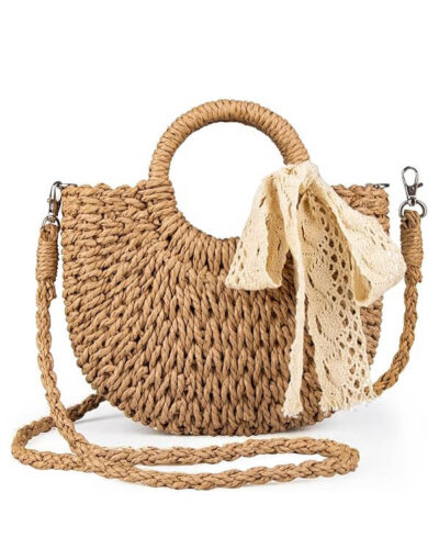 Straw Designer Top Handle Handbags Drawstring Bags Bulk​