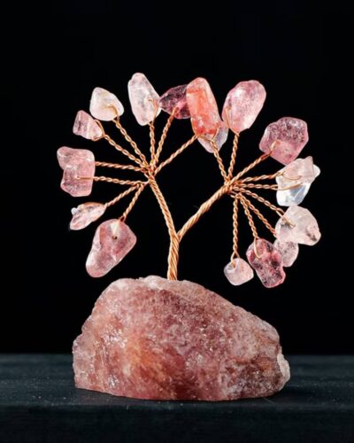 Lapis Lazuli Chakra Tree Crystals with Raw Stone Base