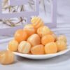Stripe Yellow Calcite Tumbled Rocks Wholesale