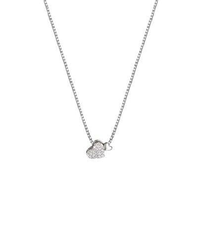Sweet Double Heart Necklace Stainless Steel Daily Wear