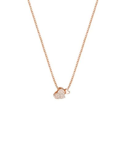 Sweet Double Heart Necklace Stainless Steel Daily Wear