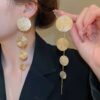Tassel Earrings with Circle Disc Drop Wholesale