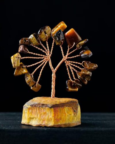 Lapis Lazuli Chakra Tree Crystals with Raw Stone Base