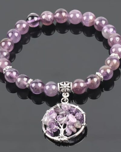 Tree of Life Purple Amethyst Bracelet Wholesale