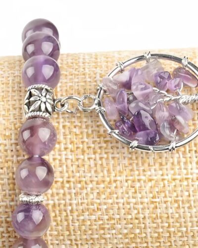 Tree of Life Purple Amethyst Bracelet Wholesale