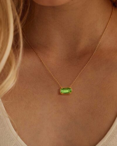 Trendy Women Geometric Zircon Birthstone Necklace Wholesale