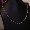 Triangular Cut Moissanite Necklace with 18K Gold