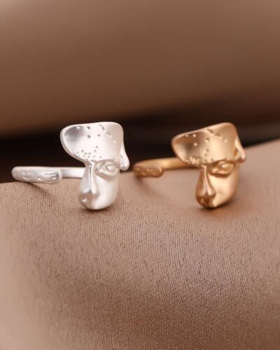 Unique Fashion Rings with Mask Design Wholesale