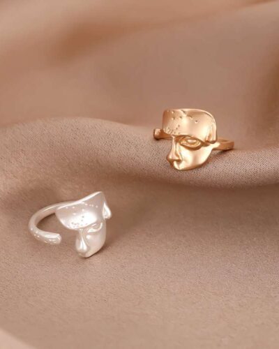 Unique Fashion Rings with Mask Design Wholesale