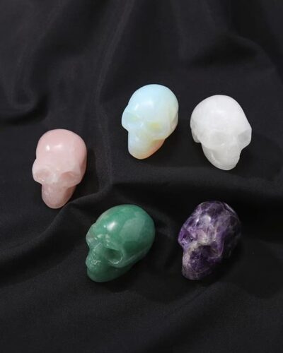 Unique Genuine Carved Crystal Skull Festival Decor