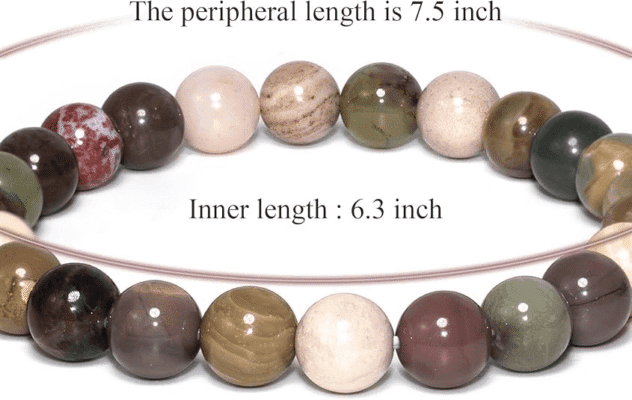 Unisex 8MM Round Beads Indian Agate Crystal Bracelet Wholesale