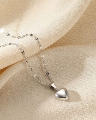 Versatile Gold Plated Heart Pendant Necklace