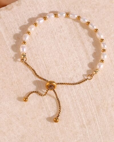 Vintage Elegant Freshwater Pearl Bracelet for Women 7