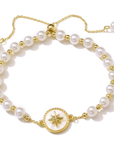 Vintage Elegant Imitation Pearl Bracelet for Women