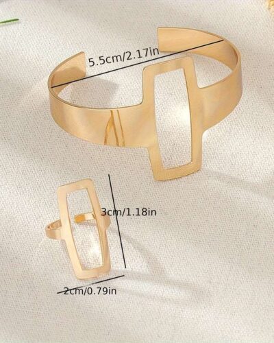 Vue alternative de Vintage Punk Ring and Bracelet Set Wholesale