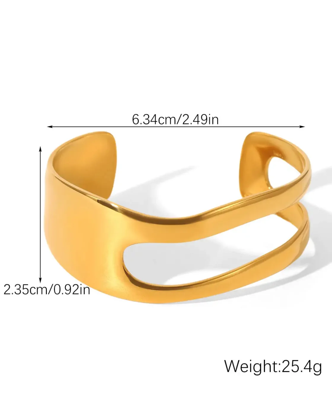 Vintage Stainless Steel Wide Cuff Bracelet for Women Men 24