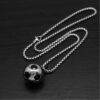 Football Stainless Steel Chain Pendant Necklace for Men