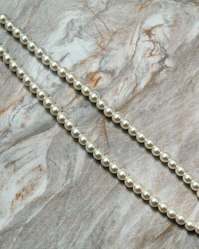 Multicolor 8MM Elegant Pearl Statement Necklace