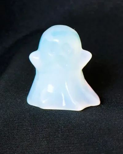 Mini Ghost Opalite Carving Halloween Decor