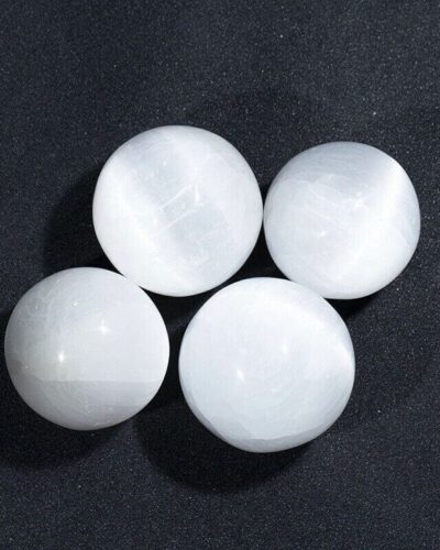 White Polished Selenite Ball Crystal Spheres Wholesale
