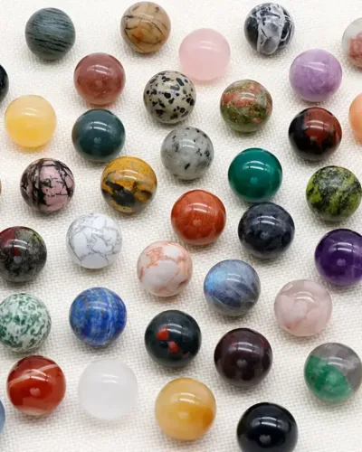 Wholesale 12 Pcs 2CM Colorful Mini Gemstone Balls