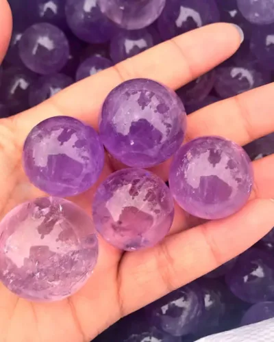 Wholesale Brazil Purple Amethyst Natural Stone Spheres