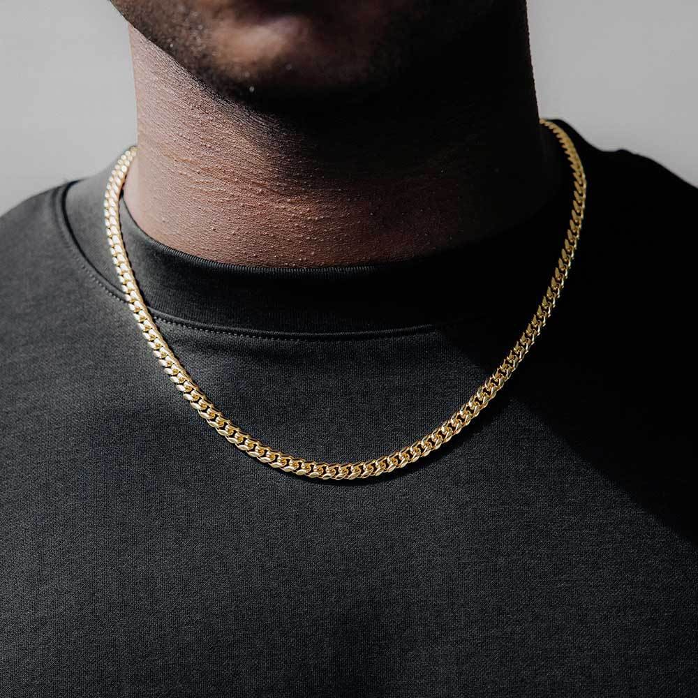 Wholesale Hip Hop 18K Gold Plated Cuban Link Chains for Men 2