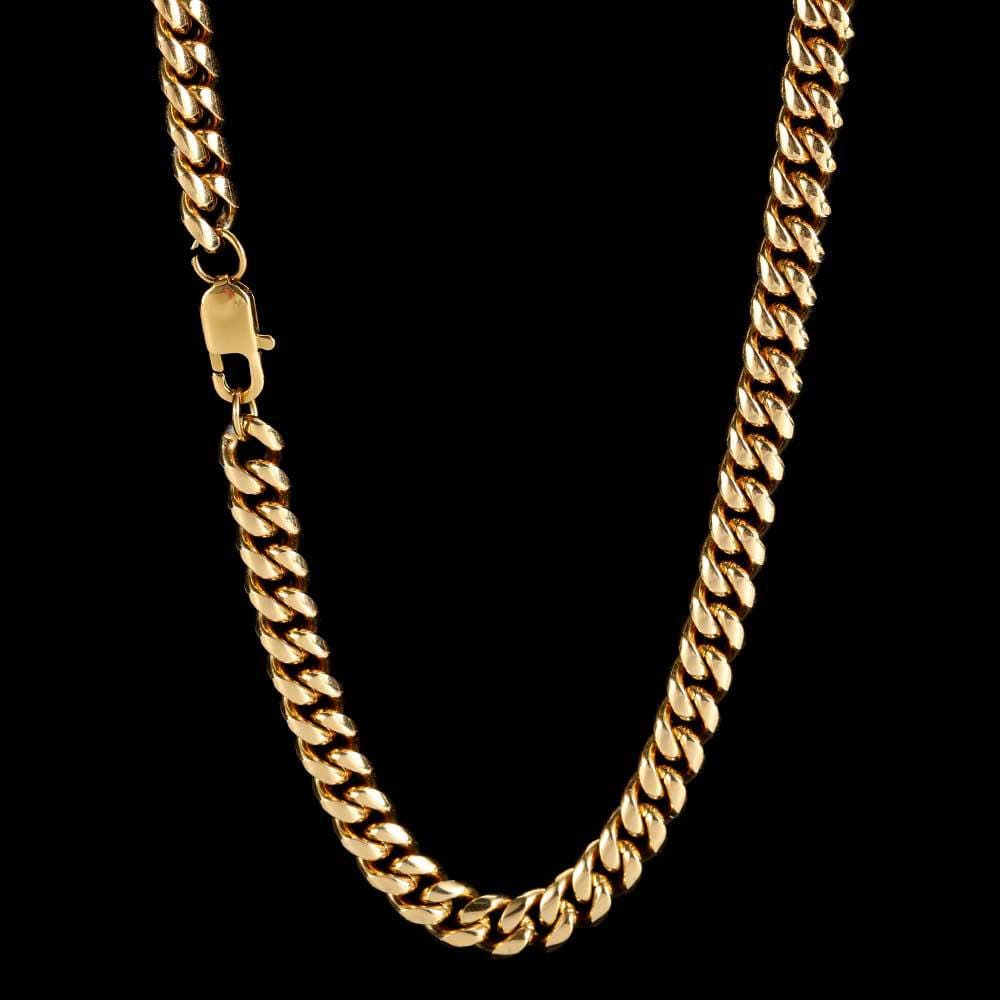 Wholesale Hip Hop 18K Gold Plated Cuban Link Chains for Men 3