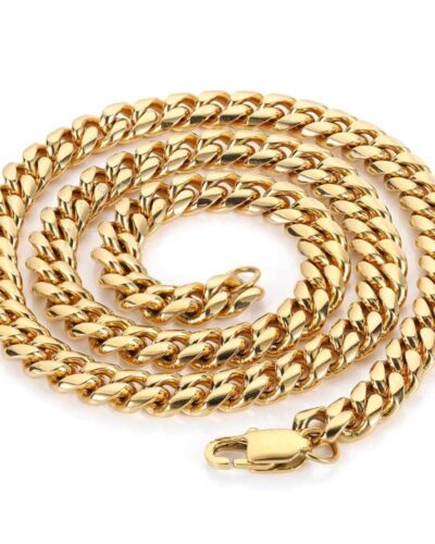 Wholesale Hip-Hop 18K Gold Plated Cuban Link Chains for Men