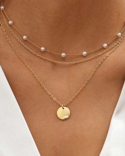 Wholesale Necklace Chains with Round Pendant