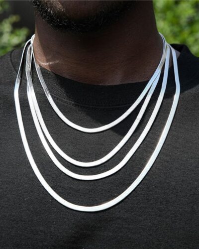 Wholesale Stainless Steel Herringbone Chain Necklace for Men Women