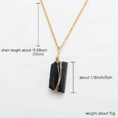 Black Tourmaline Pendant Necklace