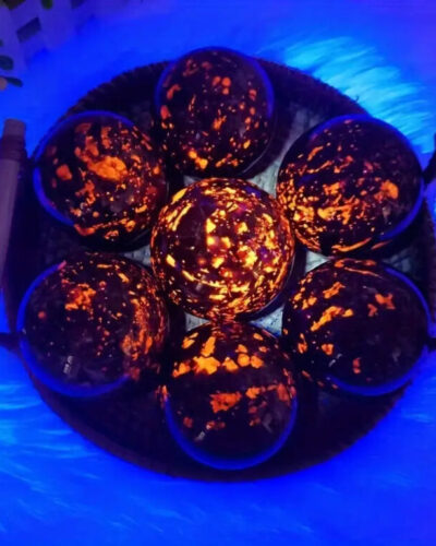 1 Pcs Yooperlite Flame Stone Crystal Spheres Wholesale