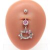 Zircon Cat Shaped Cute Belly Button Rings for Women