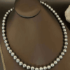 High-Quality Grey Vintage Tahitian Pearl Necklace
