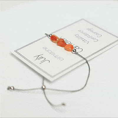 Irregular Bead Braided Birthstone Crystal Bracelets Wholesale